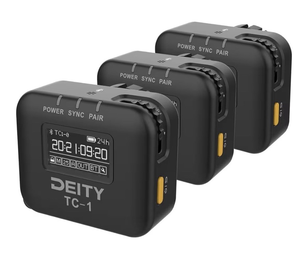 Deity TC-1 Timecode Box Generator 3-Pack Wireless Bluetooth 5.0 3.5mm Lock - USA