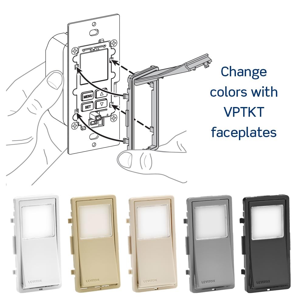 Leviton Decora Programmable and Astronomical Timer Switch for Lights and Moto...