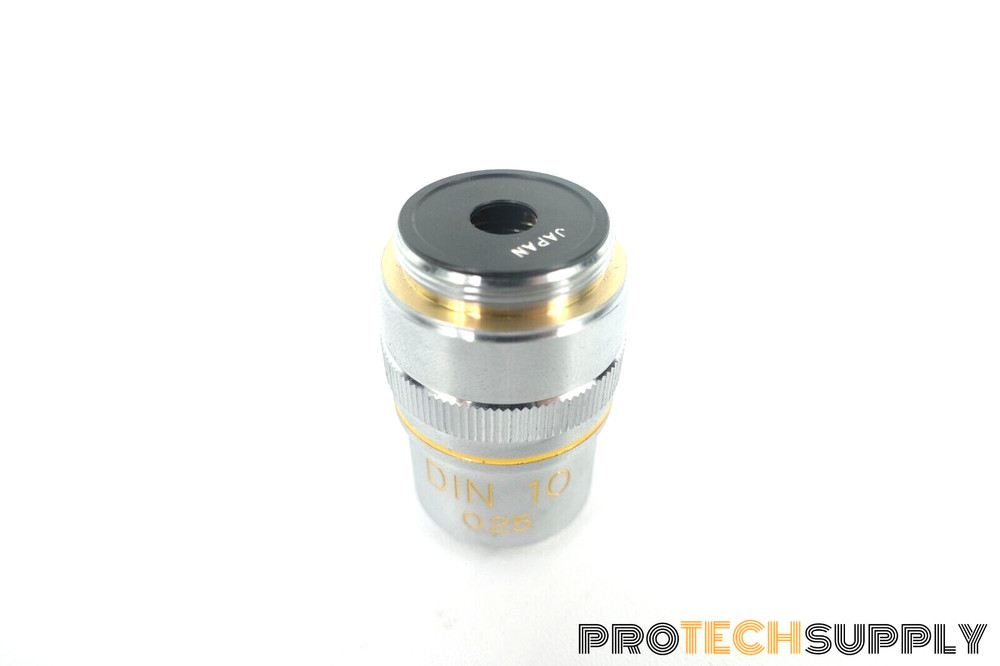 Edmund Micro Plan DIN 10 0.25 Microscope Objective Lens with WARRANTY