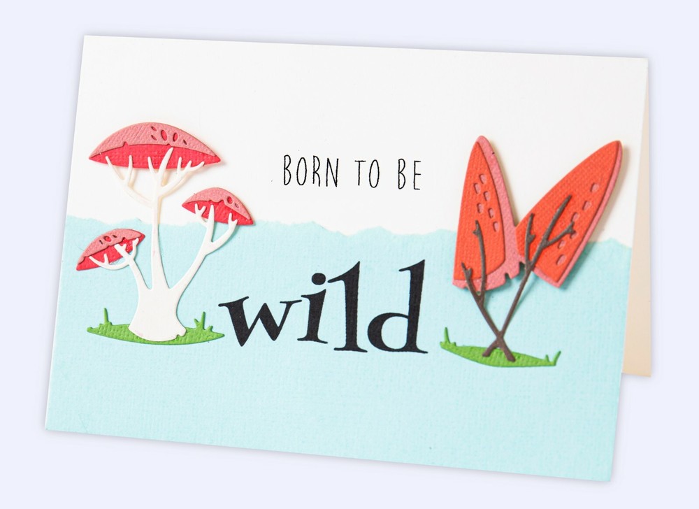 Sizzix Thinlits Funky Toadstools 5PC set #665216 Retail $19.99 by Tim Holtz