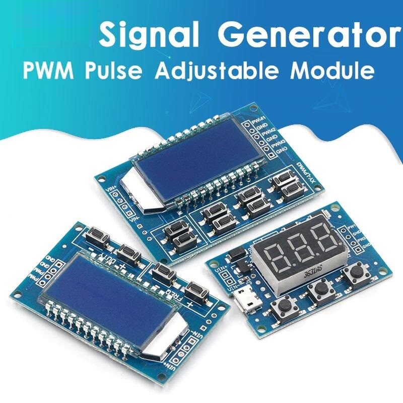 PWM Pulse Adjustable Module Signal Generator Frequency Duty Cycle LCD Board Kits
