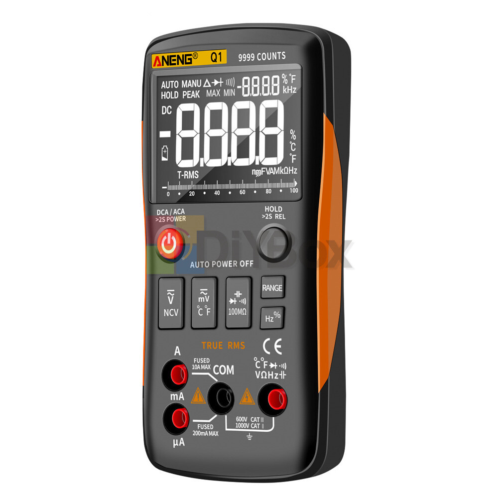 ANENG Q1 Backlight Digital Handheld Multimeter 9999 Counts Tester Auto-Ranging