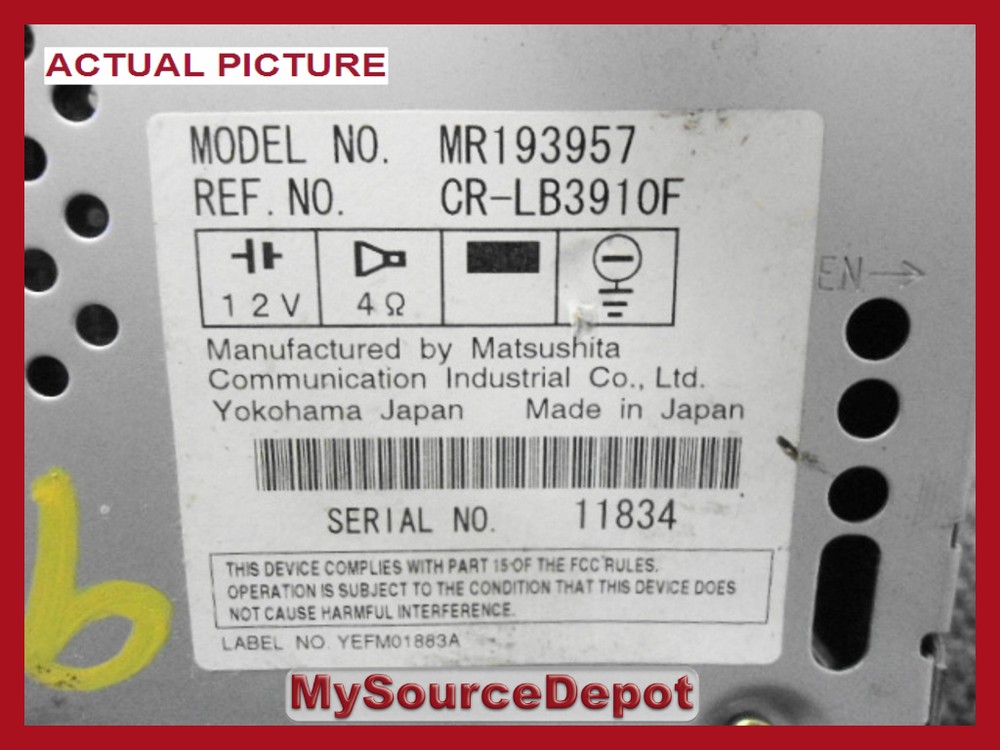 2000,2001,MIRAGE,CD/CD CHANGER CONTROL