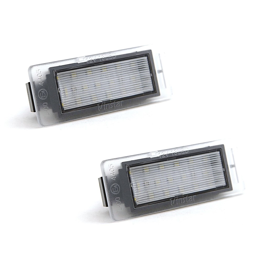 White LED Light Rear License Plate Frame Bulbs Pair Fits: 2010-2013 Chevy Camaro