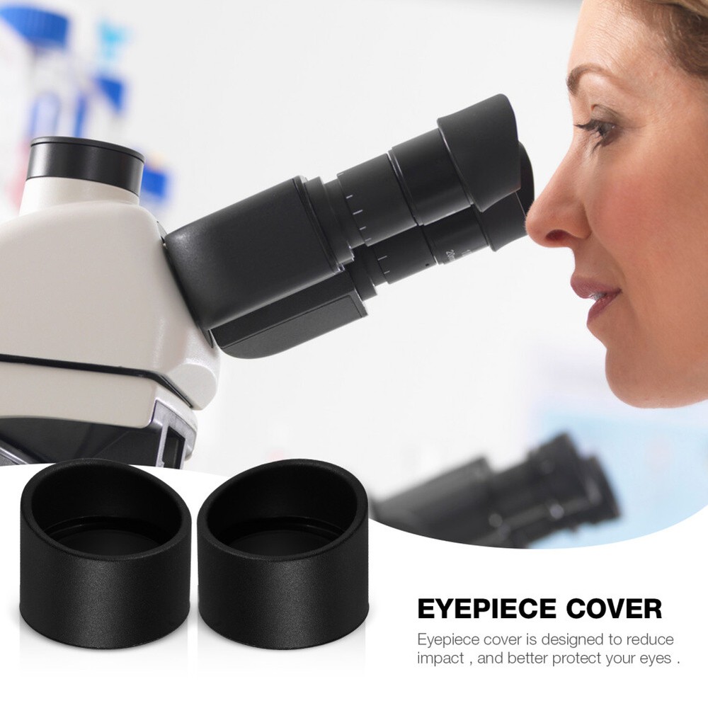 2Pcs Rubber Eye Shield Cups Eyepiece Covers for Microscope