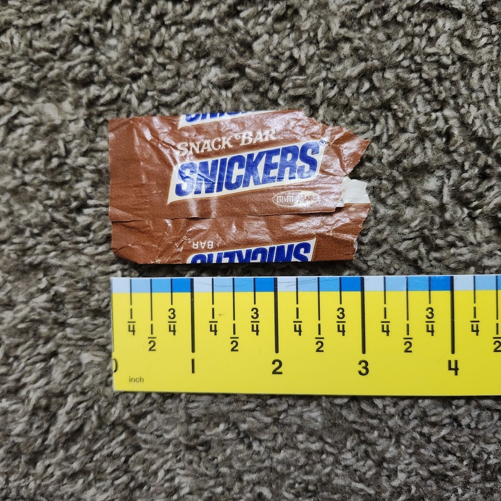Vintage Snickers Snack Bar Wrapper Only Chocolate Candy