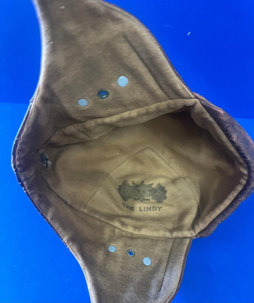 1920’s “LINDY” LEATHER FLYING HELMET