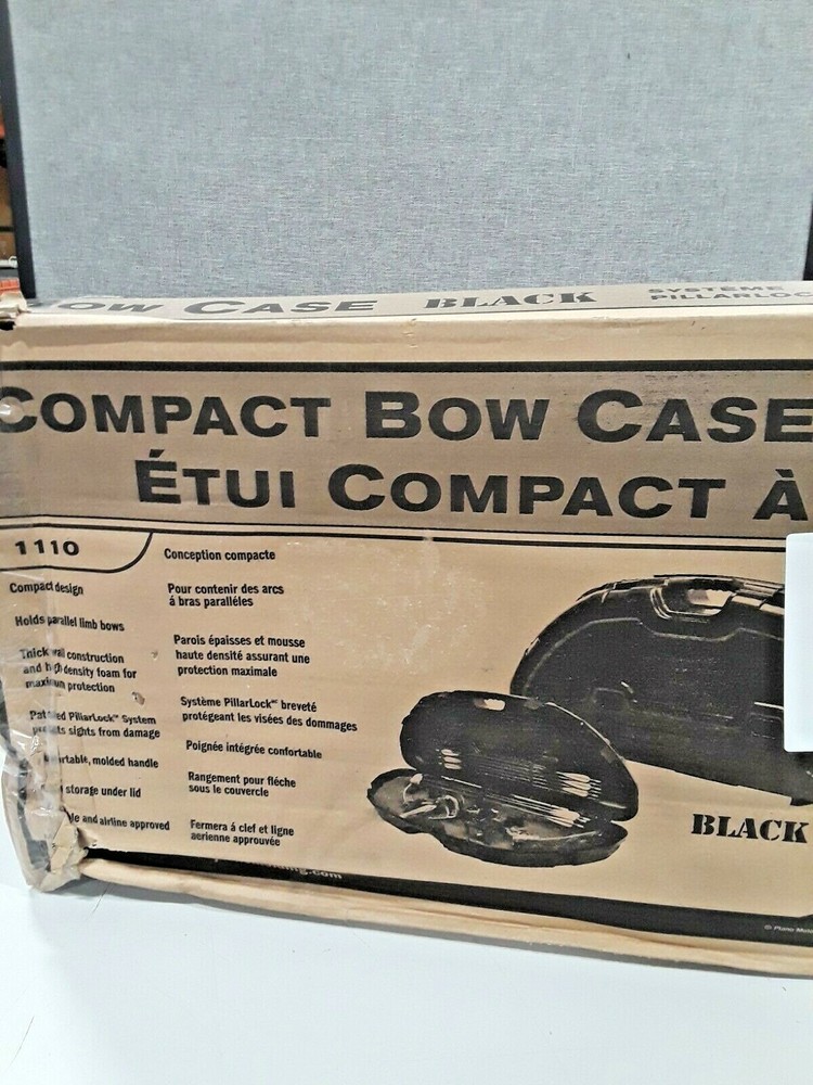 PLANO Compact Bow Case Protector Series Holds Parallel Limb Bows + Lockable-BLK