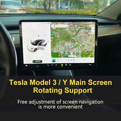 Screen Swivel Mount For Tesla Model 3 Y Screen Display GPS Rotation Bracket