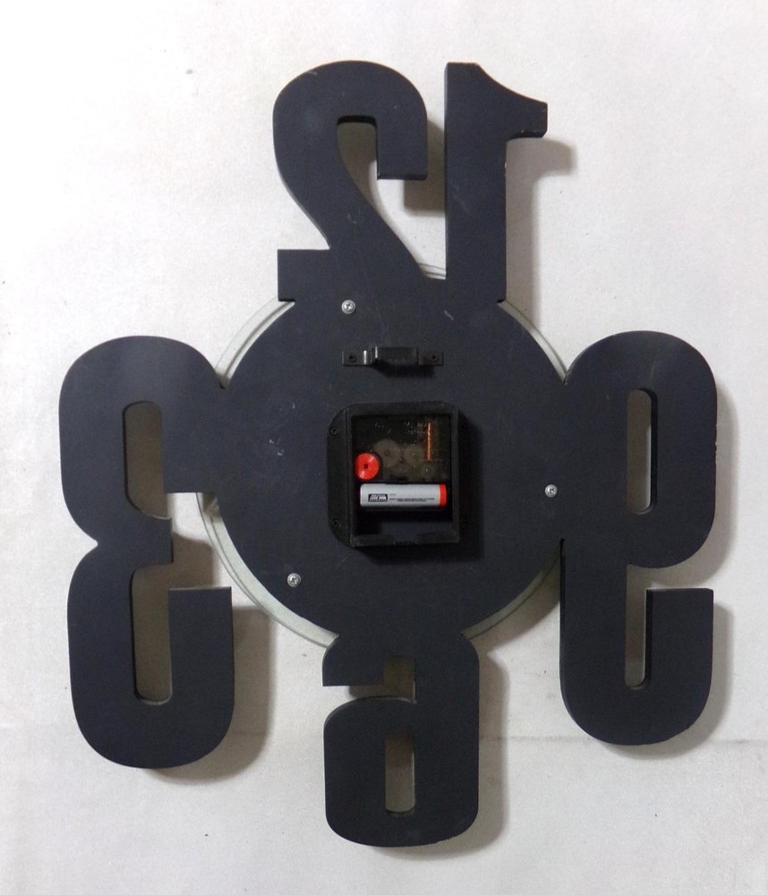 Mid Century Memphis Modern Wall Clock
