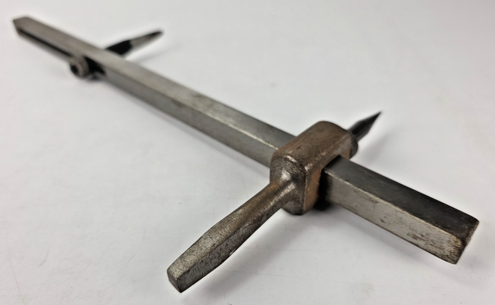 Vintage Unbranded Beam Compass 13" Inch Drafting Tool