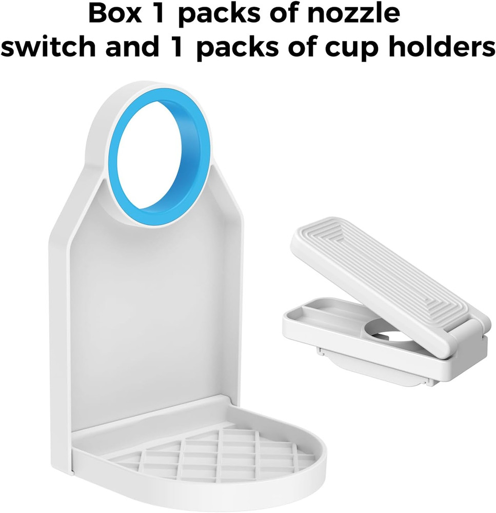Laundry Detergent Dispenser Cup Holder & Nozzle Force-Saving Switch, Drip Catche