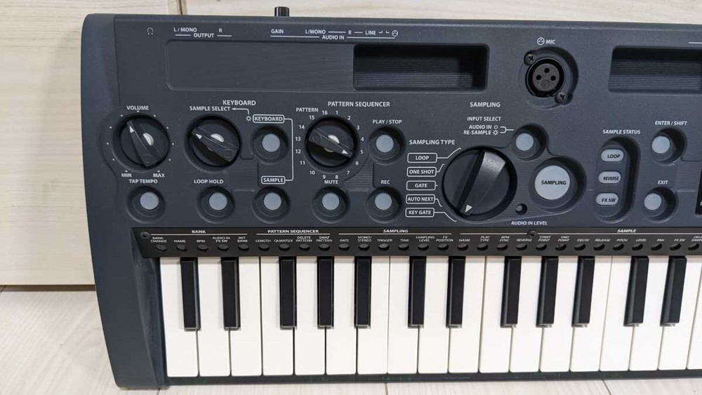 Korg MS1 microSAMPLER Sampling Keyboard Black Music Instruments