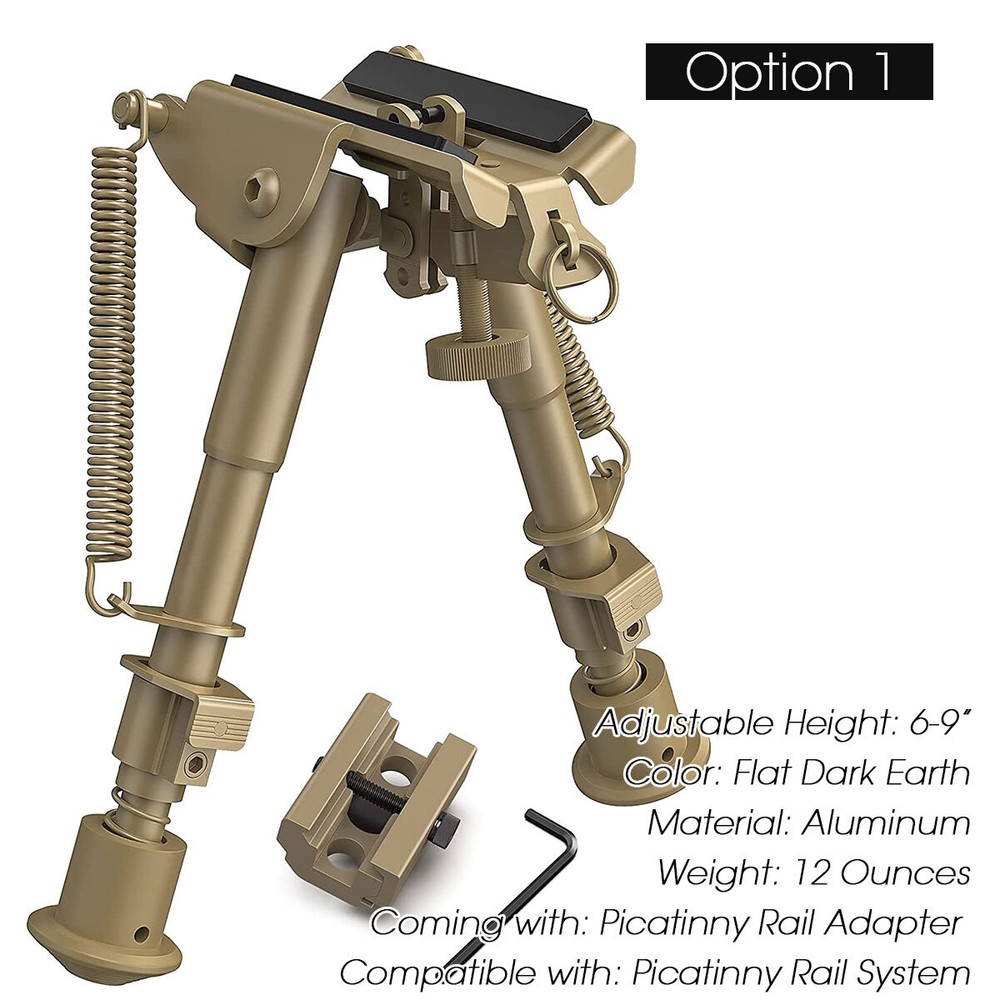 Foldable Tactical Rifle Bipod/Shooting Tripod Rest - 100% Authentic CVLIFE