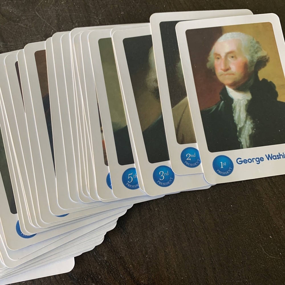 Learning resources US president flash cards 36 full color flash cards
