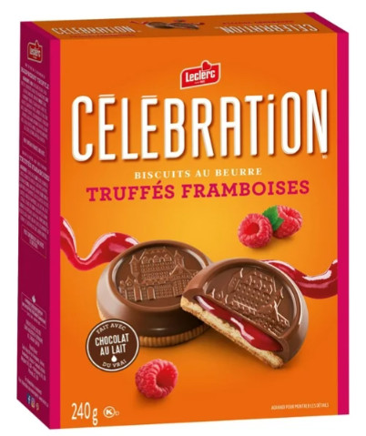 Celebration Raspberry Truffle Cookie, 240g (2 Pack)