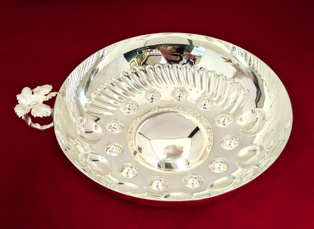 Sterling Silver Grape/ Fruit Serving Bowl, 8''Diameter by 2-1/4'' High
