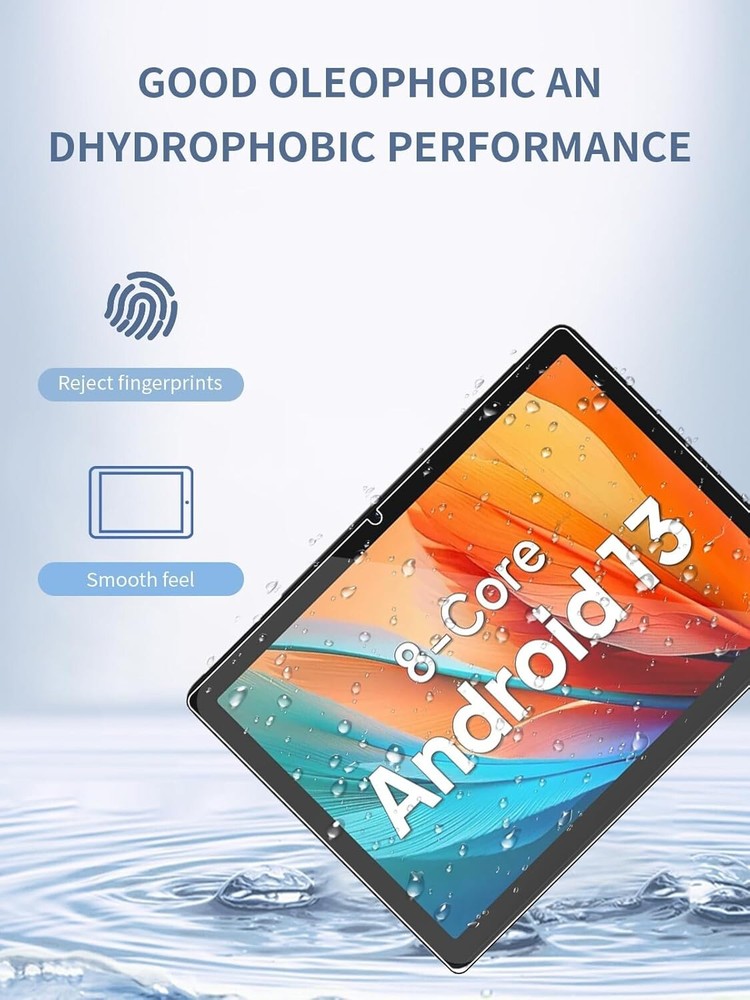 (2Pack) Apolosign EM101A 10.1" Android 13 Tablet Screen Protector Tempered Glass