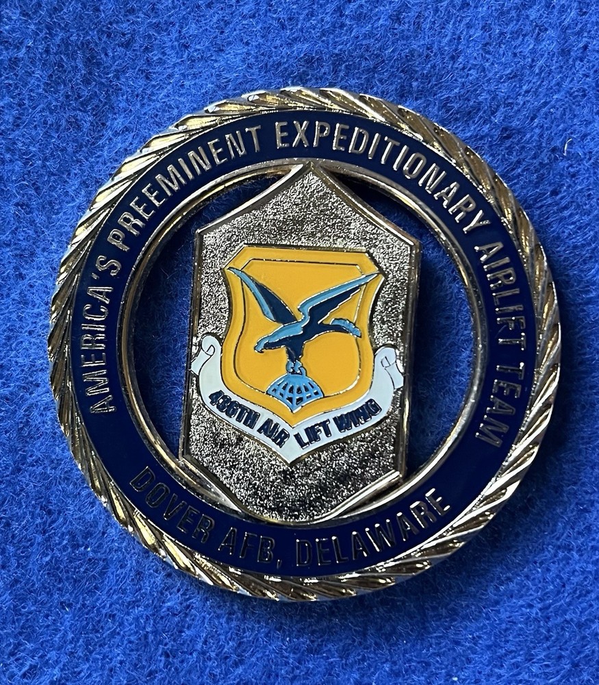 436th Airlift wing Command Chief Master Sergeant Challenge Coin