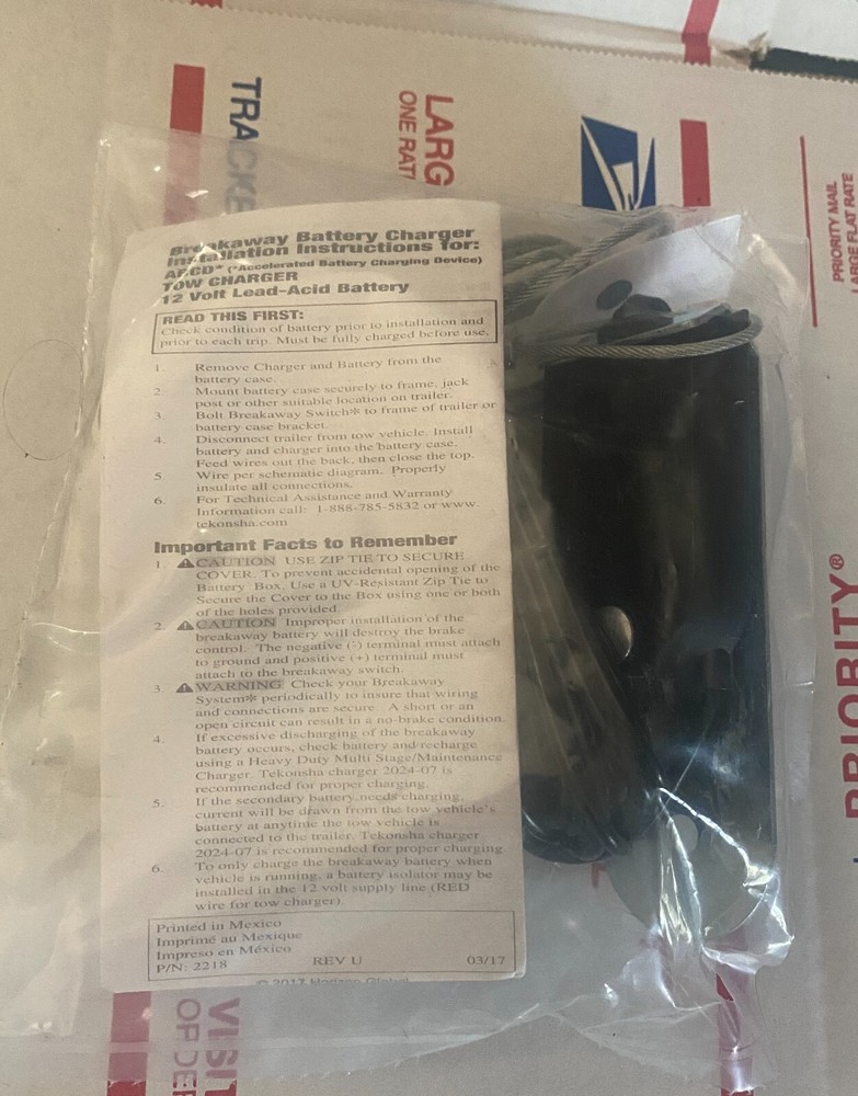 NEW Tekonsha 2010-B125 Break Away Switch