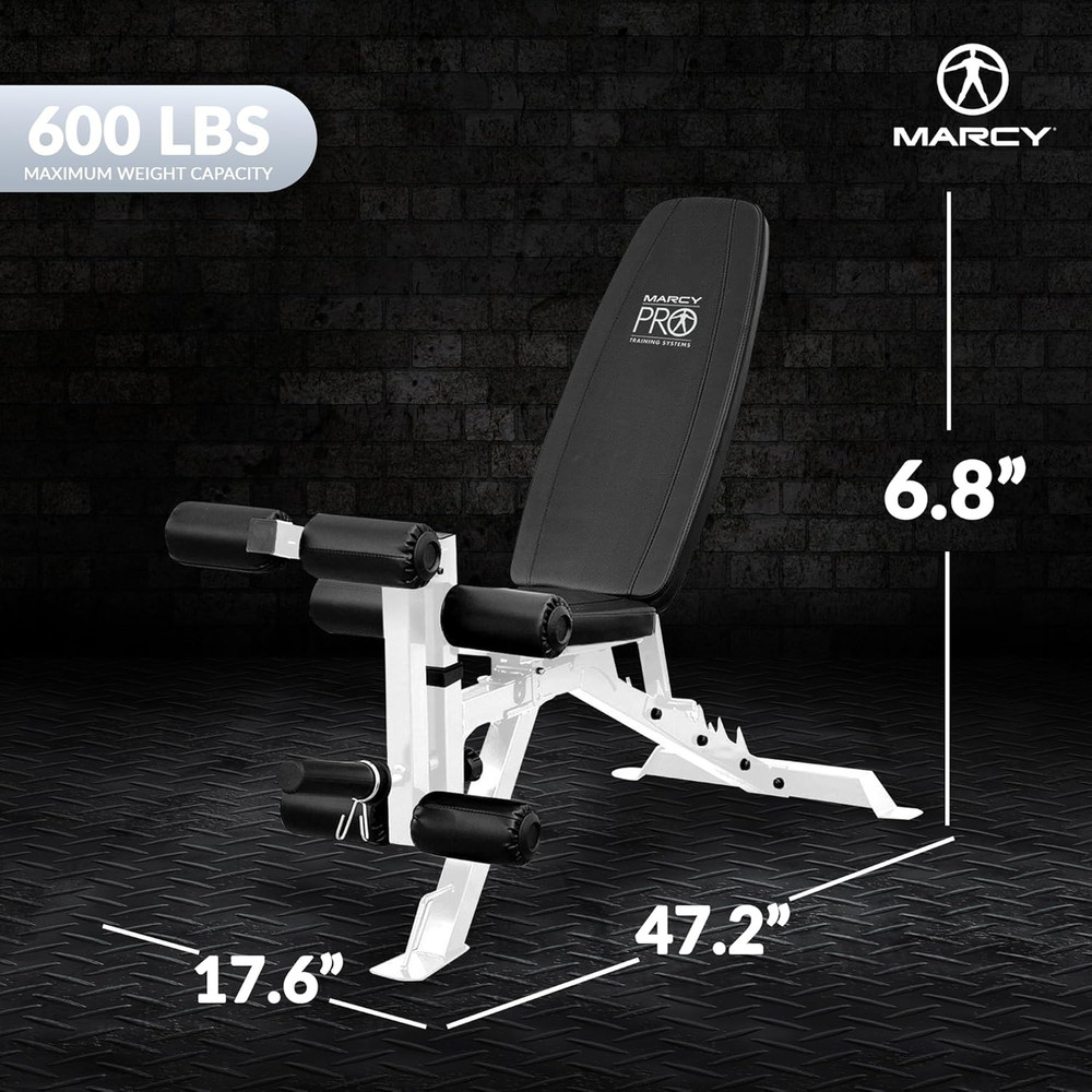 Adjustable Weight Bench W/Dual Leg Developer for Home Gym Workouts