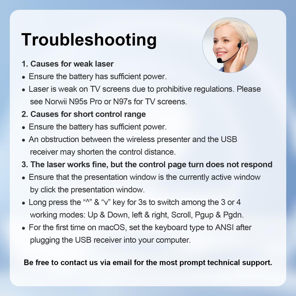 N29 Presentation Clicker Slide Pointer Clicker for Powerpoint Presentations, ...