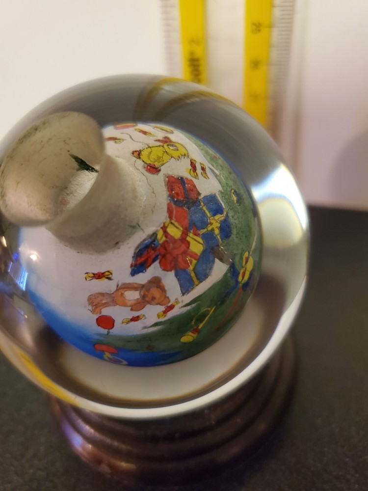 Vintage reverse hand-painted Ball