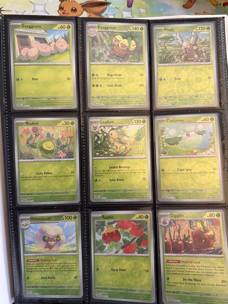 Pokémon Prismatic Evolution Complete Reverse Holo Set 100 Cards