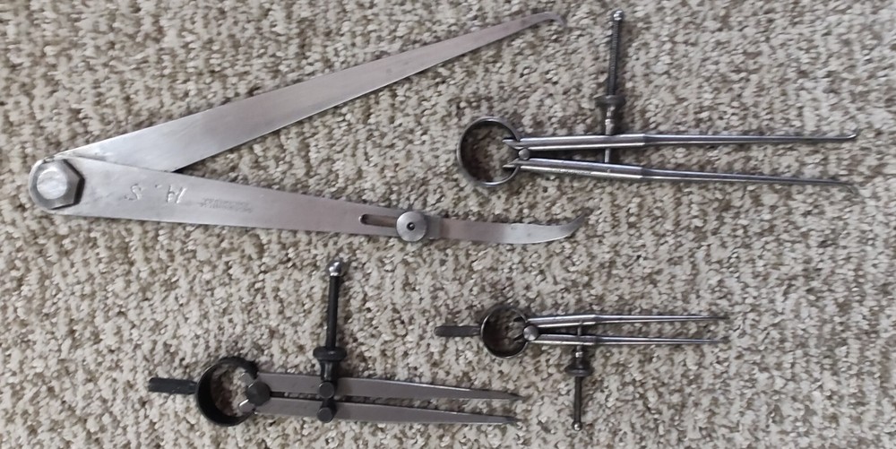VINTAGE CALIPERS AND DIVIDERS