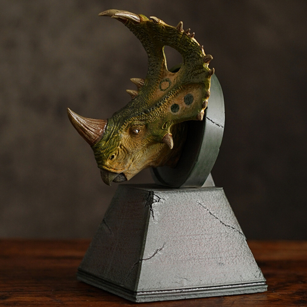 NANMU Sinoceratops Head Dinosaur Statue Resin Model Collectible Display IN STOCK