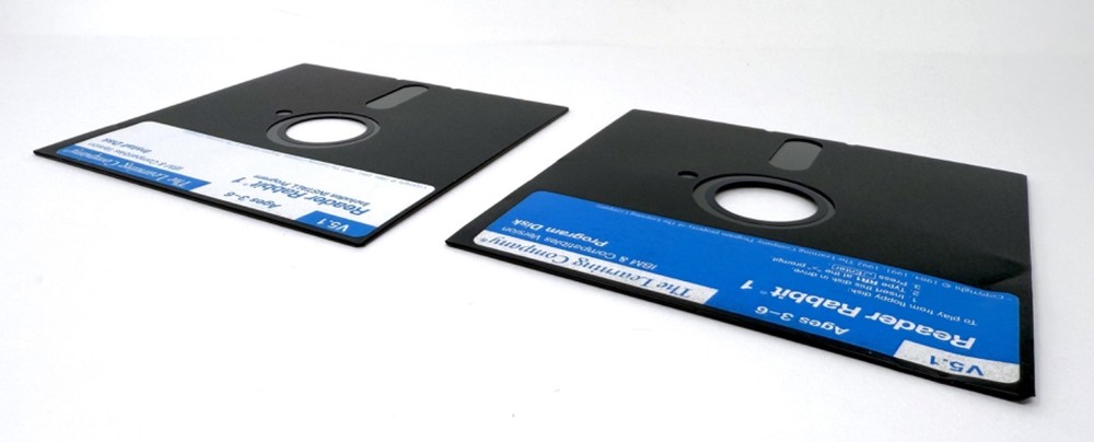 Vintage Floppy Disk Reader Rabbit 1 - Install and Program - The Learning Company