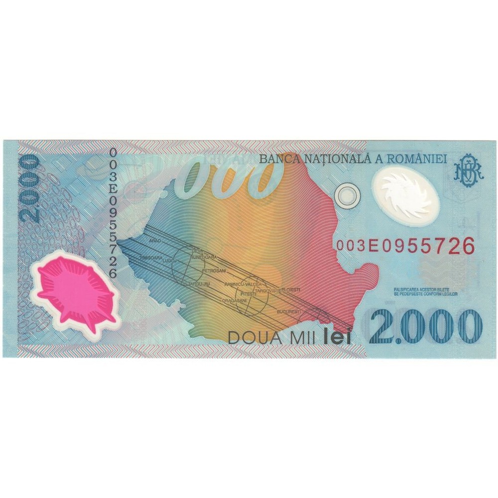 [#233628] Romania, 2000 Lei, VF