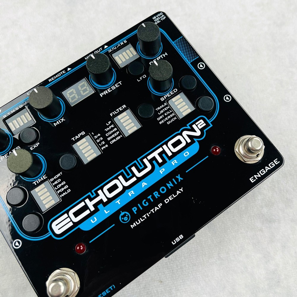 Pigtronix Echolution 2 Delay Pedal 2010s - Black