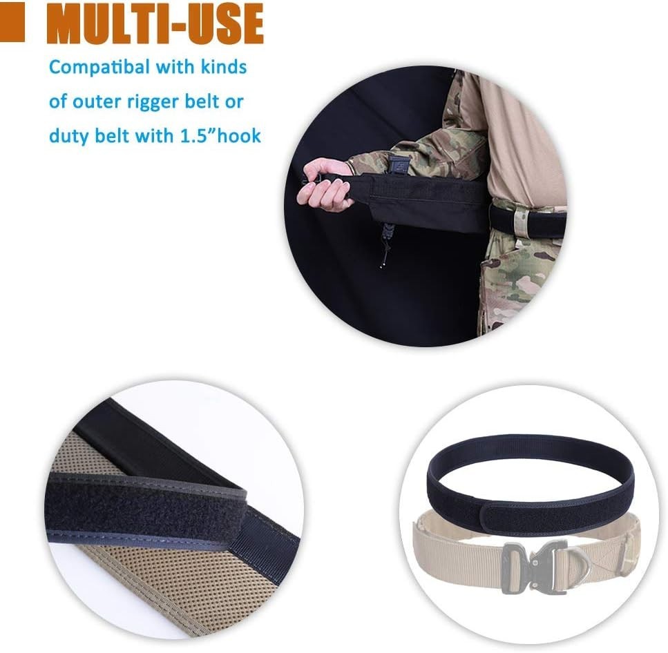 Inner Belt for Duty Belt 1.5" Loop Liner Inner Belt
