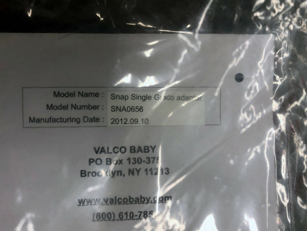Valco Baby Snap Single Adapter - Graco