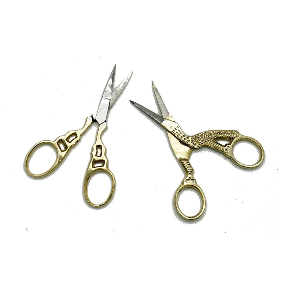Embroidery Scissors Bundle, Stork Scissors and Straight Embroidery Scissors
