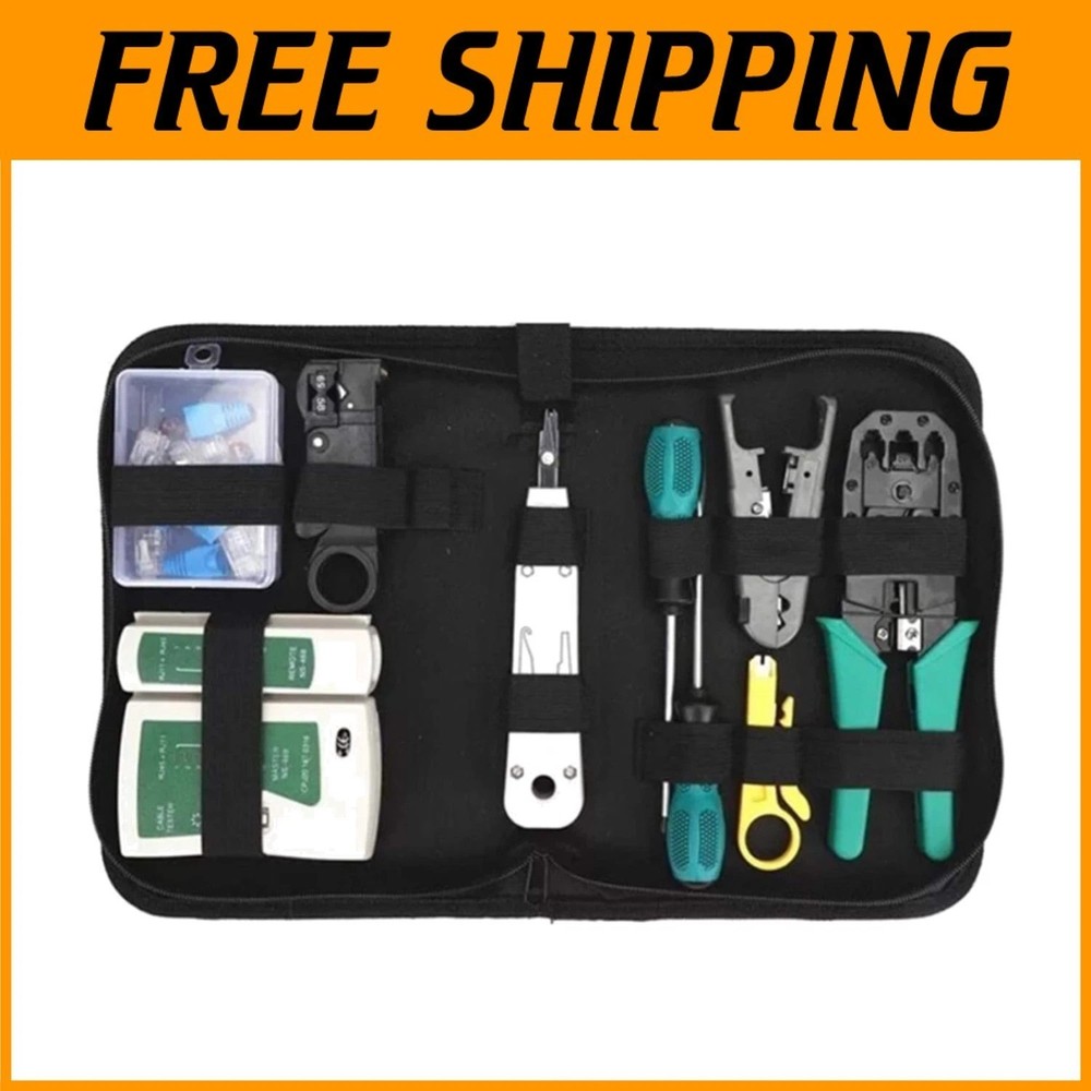 11-in-1 Ethernet Cable Crimper Kit