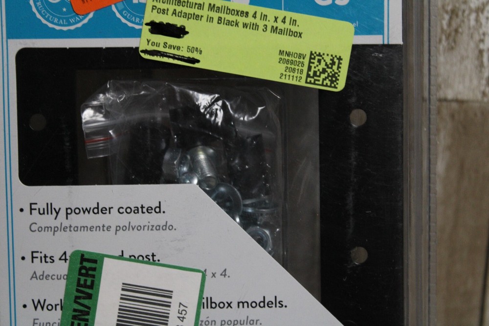 ARCHITECTURAL MAILBOXES Steel 7540B-10 Mailbox Adapter Plate