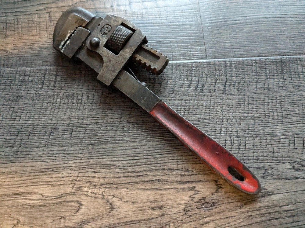 Vintage Pipe Adjustable Wrench #10 Made in Germany