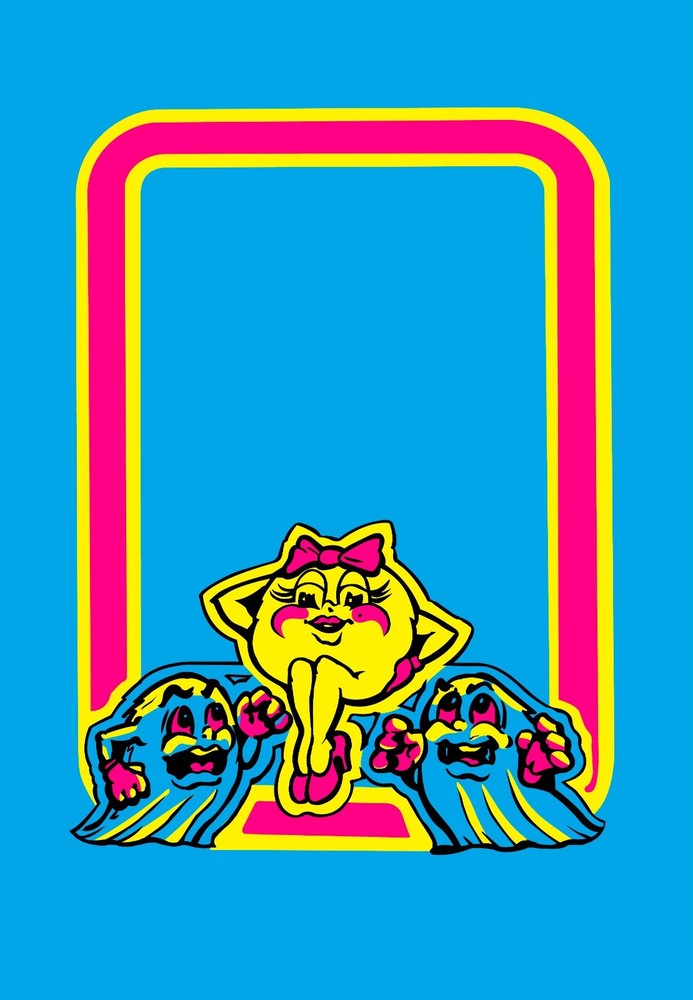 Ms PAC MAN Arcade Kick Plate Panel Art Only Vinyl Laminated Graphics