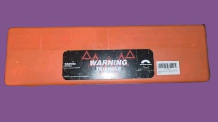 3-Piece Workkool Safety Roadside Emergency Warning Triangles w/Case NWOB