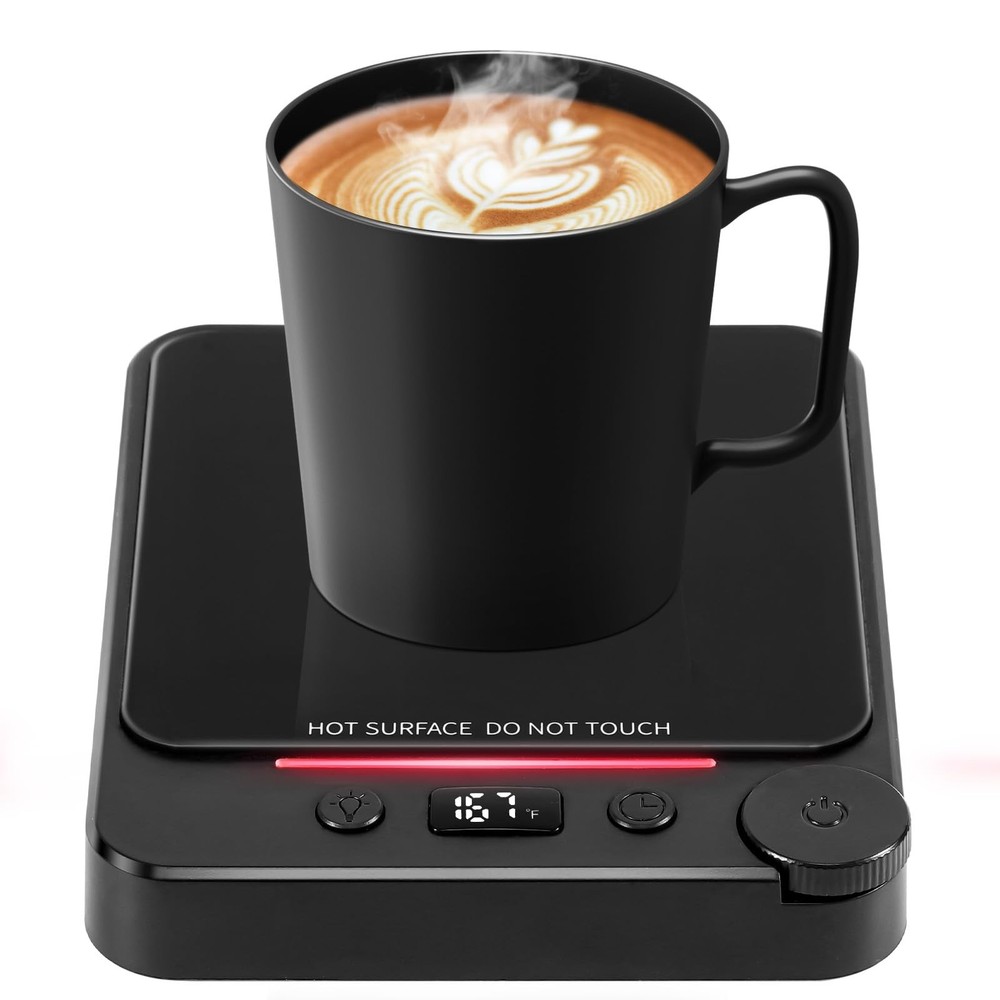 Fast Heating Coffee Mug Warmer,POLEDY Auto Shut Off Cup Warmer, Black