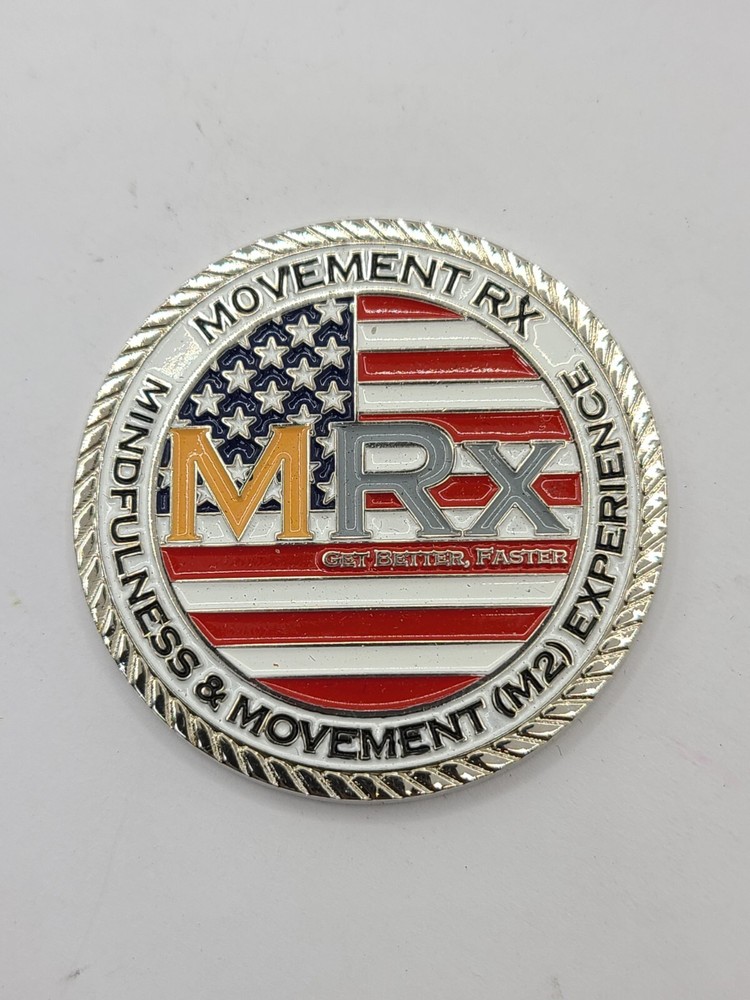 Movement RX Mindfulness & Movement (M2) Experience Challenge Coin 1.75"