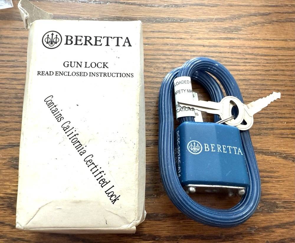 NIB  BERETTA Blue Gun Lock