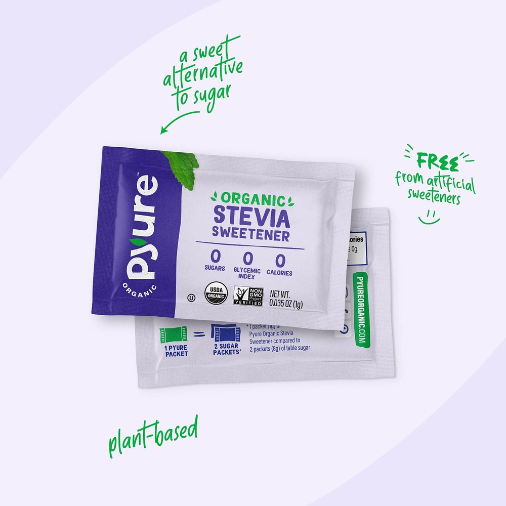 Organic Stevia Packets | Granulated Sugar Packets - White Sugar Substitute | ...