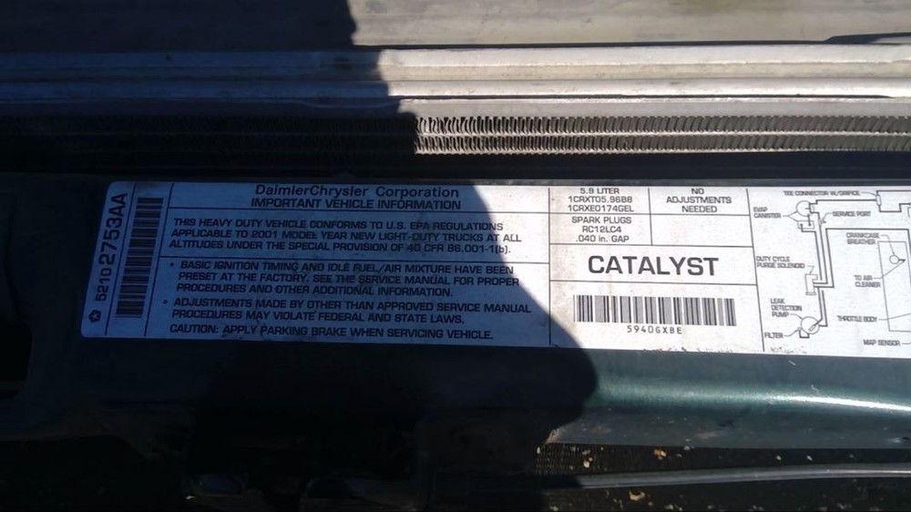 TDODR2500 2001 Engine 1435605