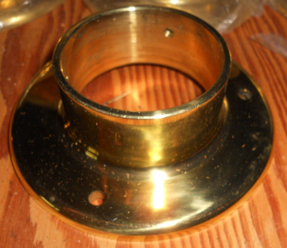 4"  Brass Flange Three Mount # 6914 with  2" i.d. for pipe