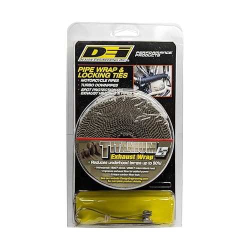 010123 2" x 25' Pipe Wrap Kit with 4 Locking Ties - Titanium
