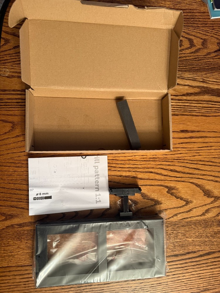 2N Surface Frame (2 Modules) Black (IP Verso)