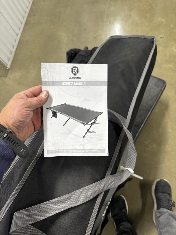 NEW Ever Advanced Emergency Oversized Sleeping Cot